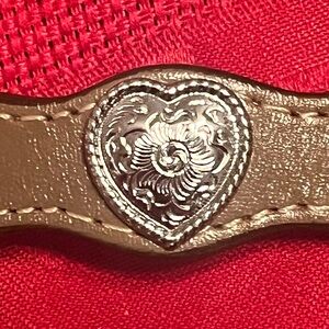 Women’s Circle Y Belt Heart Concho Made In USA Size 30 Heart Western Country VTG